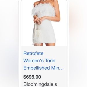 Retrofete Torin Embellished Mini Dress